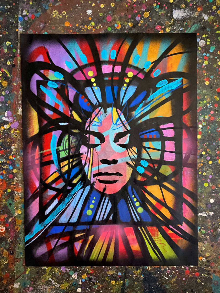 Vantage 55955 by AURAxDR  Image: 18 x 24" Original Painting