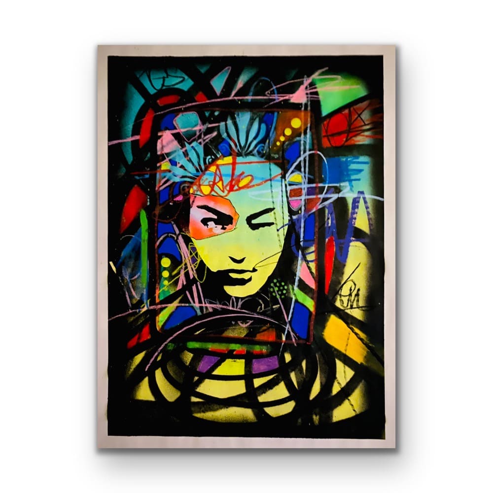Wanted by AURAxDR  Image: 18 x 24" Original Painting