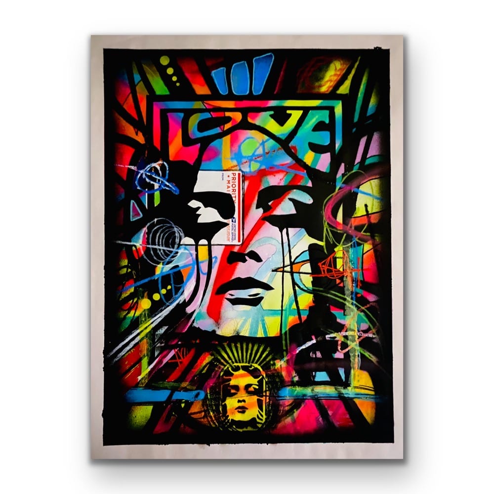 Fierce by AURAxDR  Image: 18 x 24" Original painting
