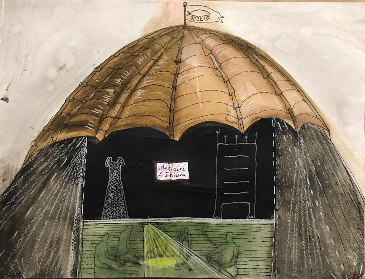 Sketch for Antigone Update (Act 2) by GLUKLYA Natalia Pershina 