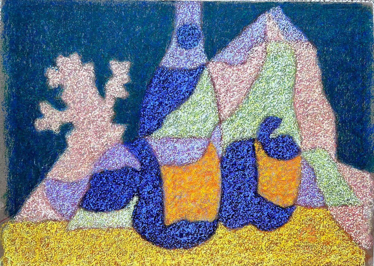 Still Life with Bottle by Gennady Zubkov 