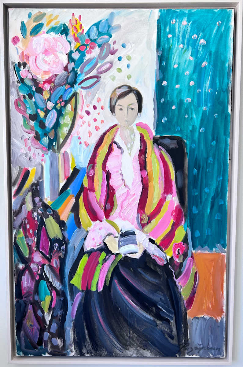 Portrait Dianne - Teal by Victor Razgulin 