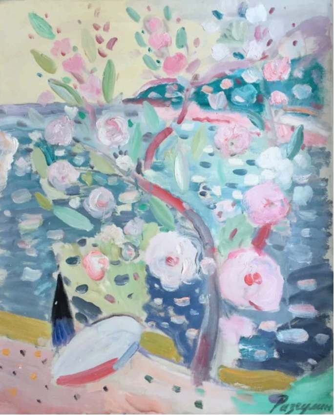 In the Park by the Sea by Victor Razgulin 