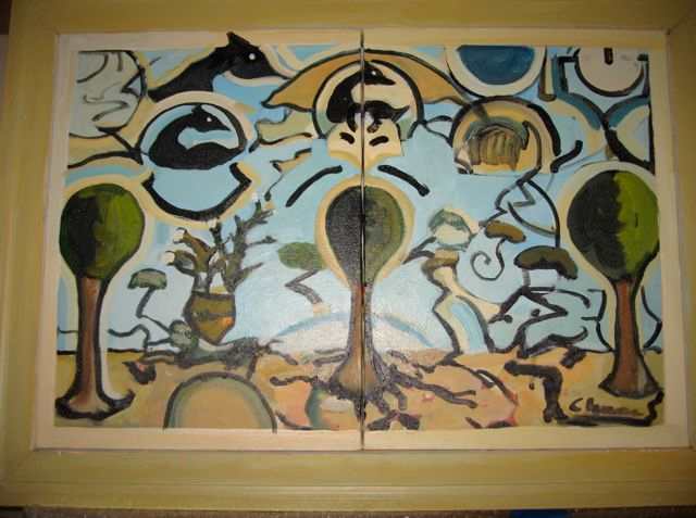 Secret Garden Diptych by William Chewning 