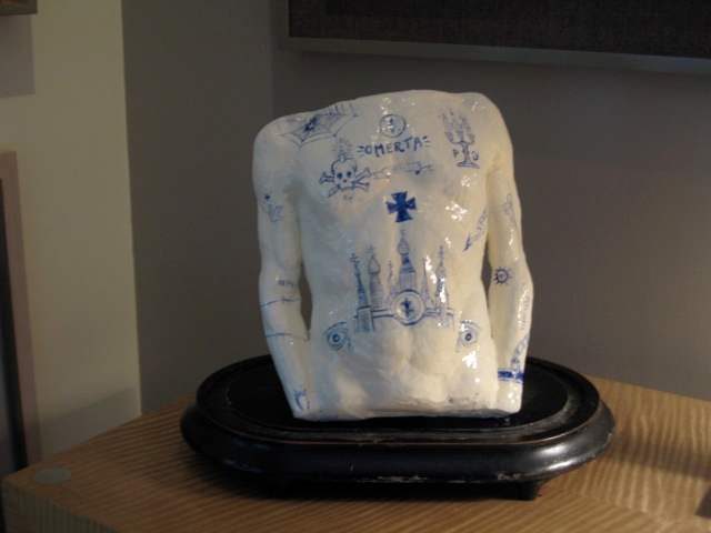 Sculpture torse by Ilies Issiakhem 