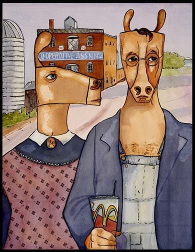 American Gothic by jennifer wiggs  Image: Print