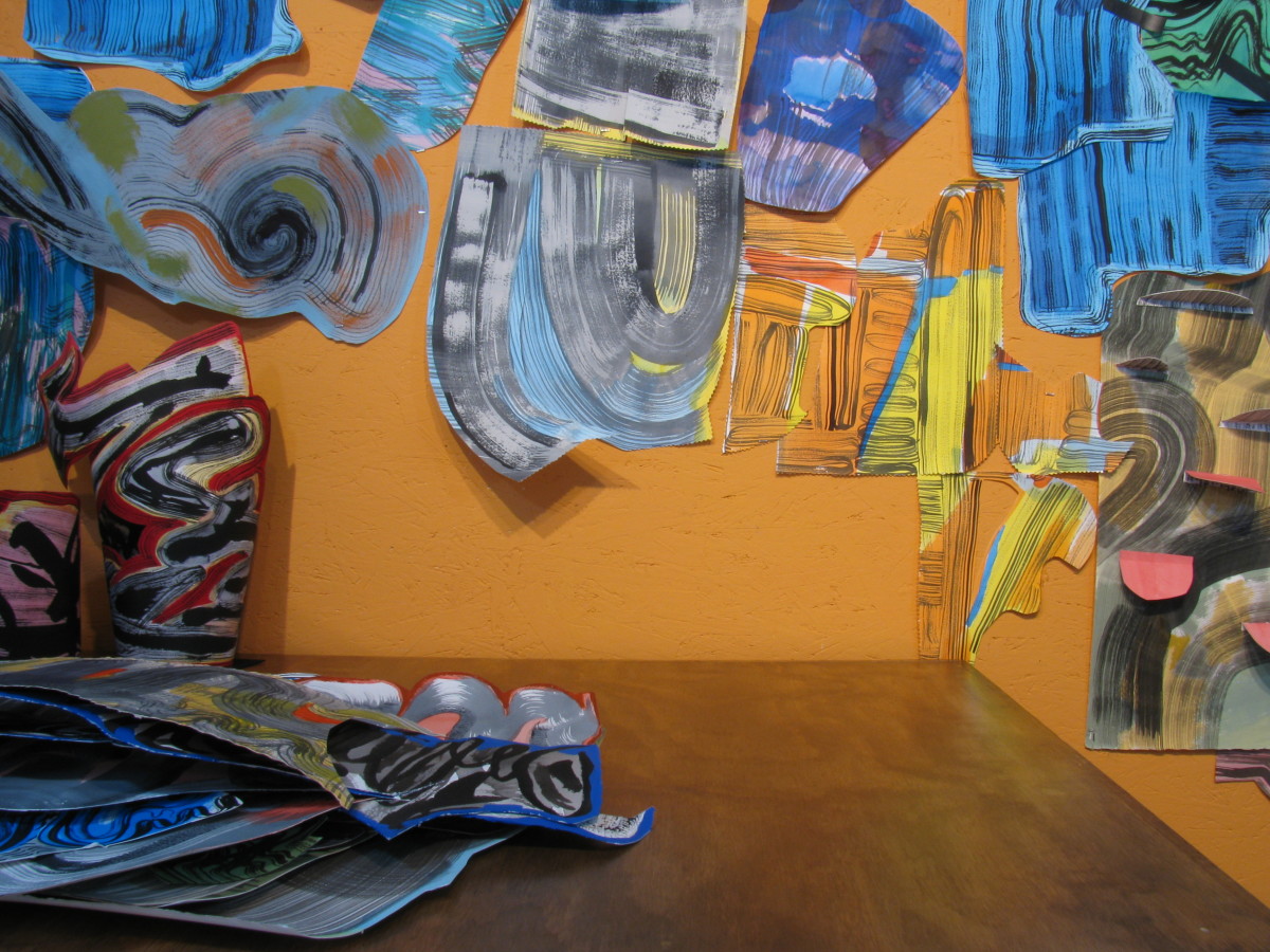 photograph of wall installation 2020 by jennifer wiggs 