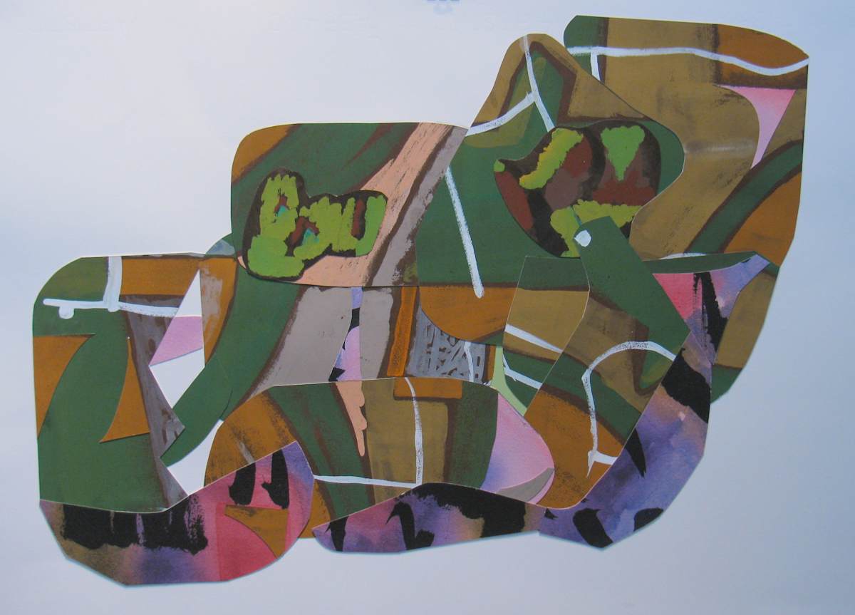 Green collage untitled by jennifer wiggs, Image 1.