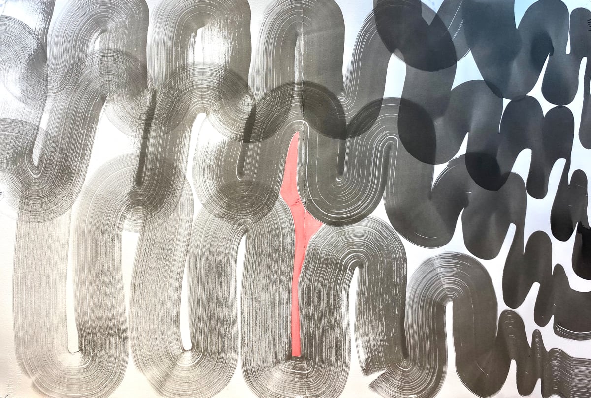 Brushstroke series, with Red 