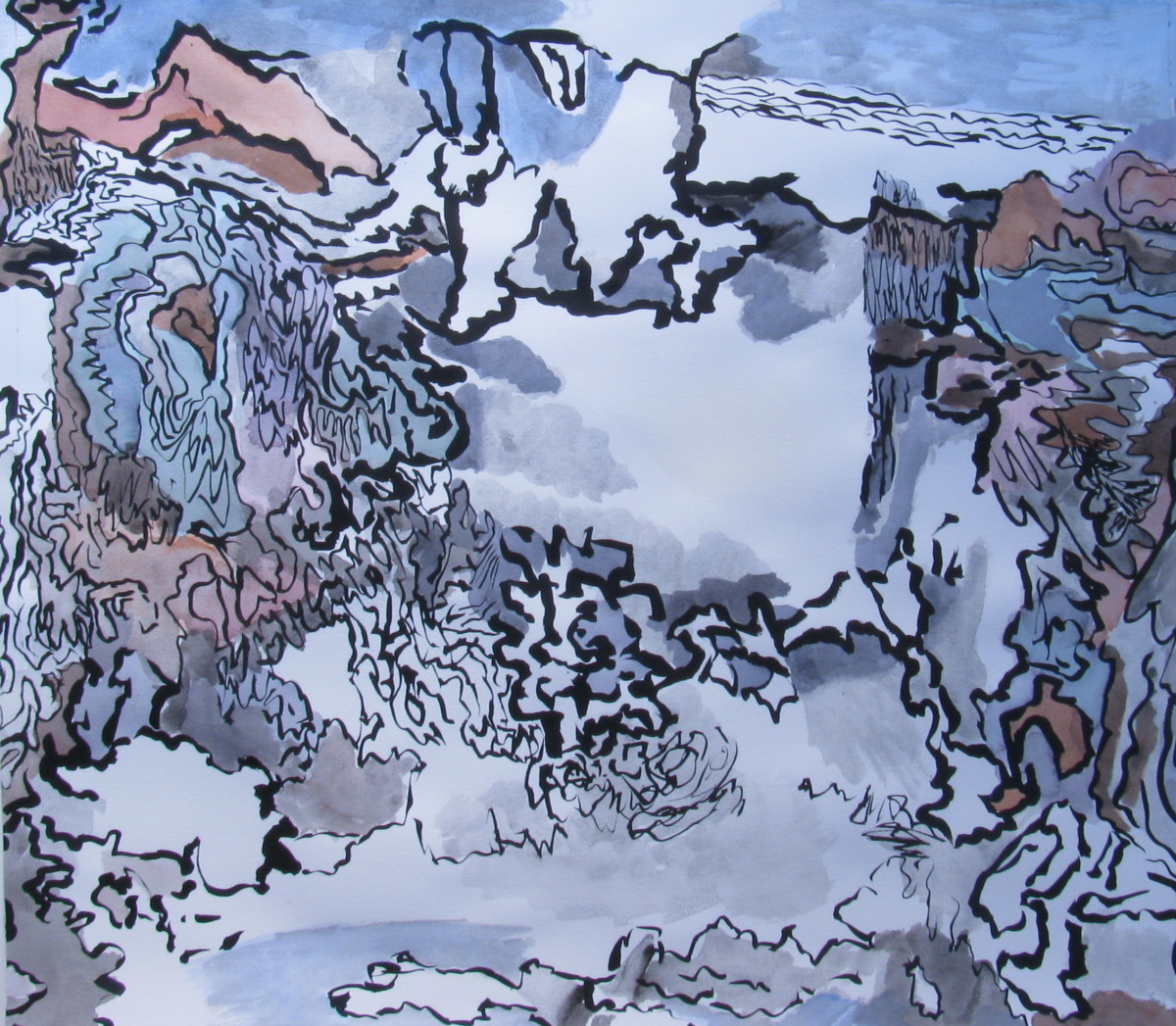 Double View Landscape by jennifer wiggs 