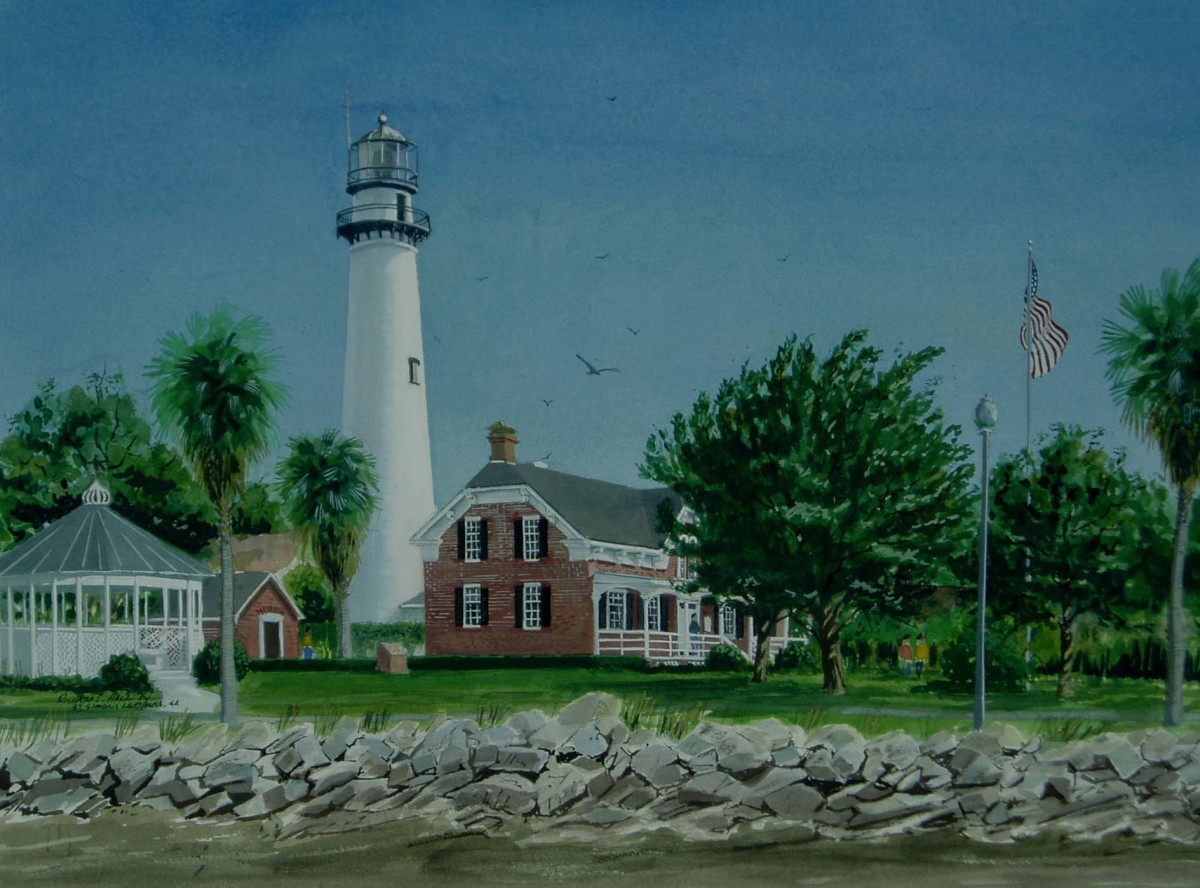 St Simon's Lighthouse, Georgia by Richard S. Hall 