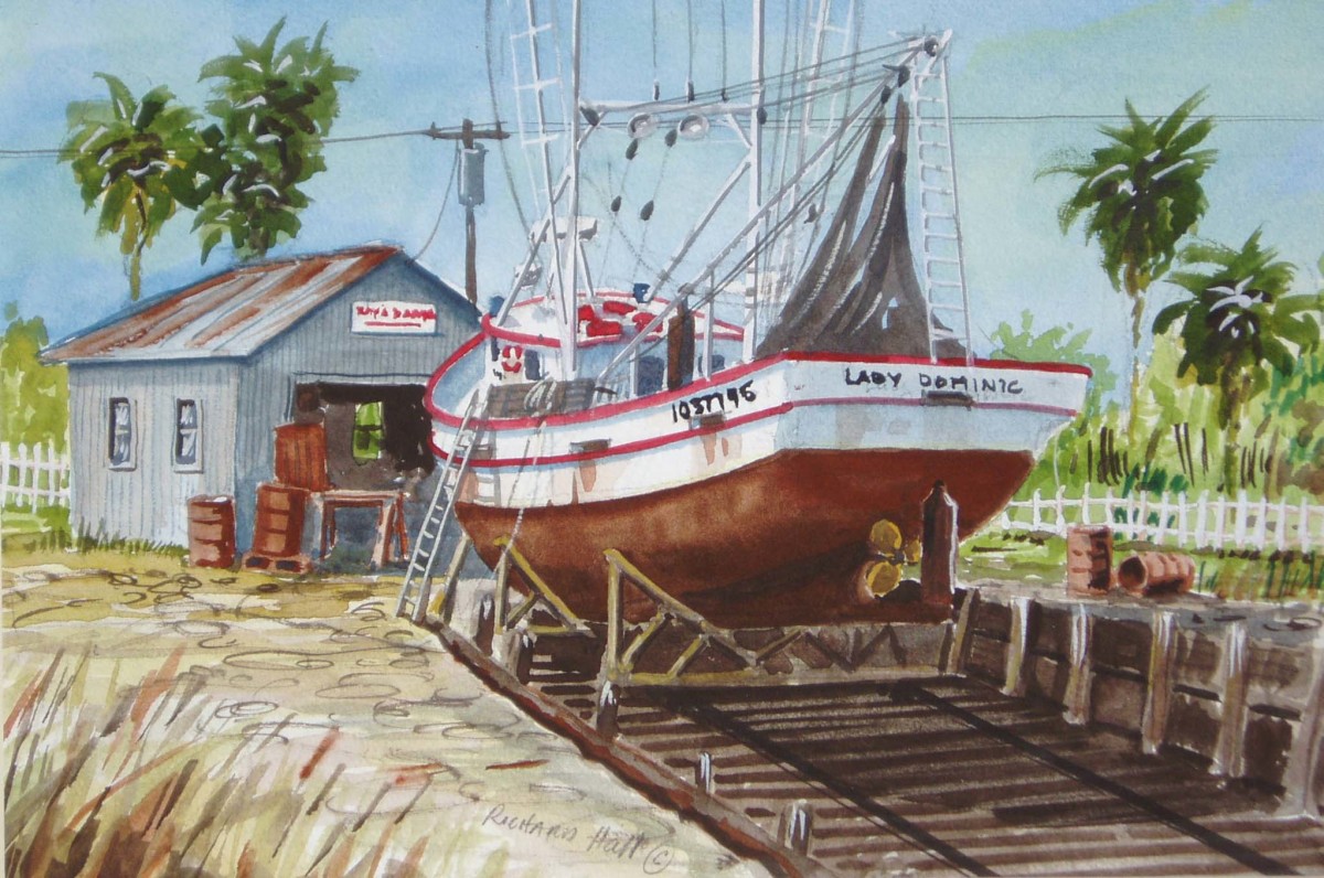 Shrimp Boat #101 by Richard S. Hall 