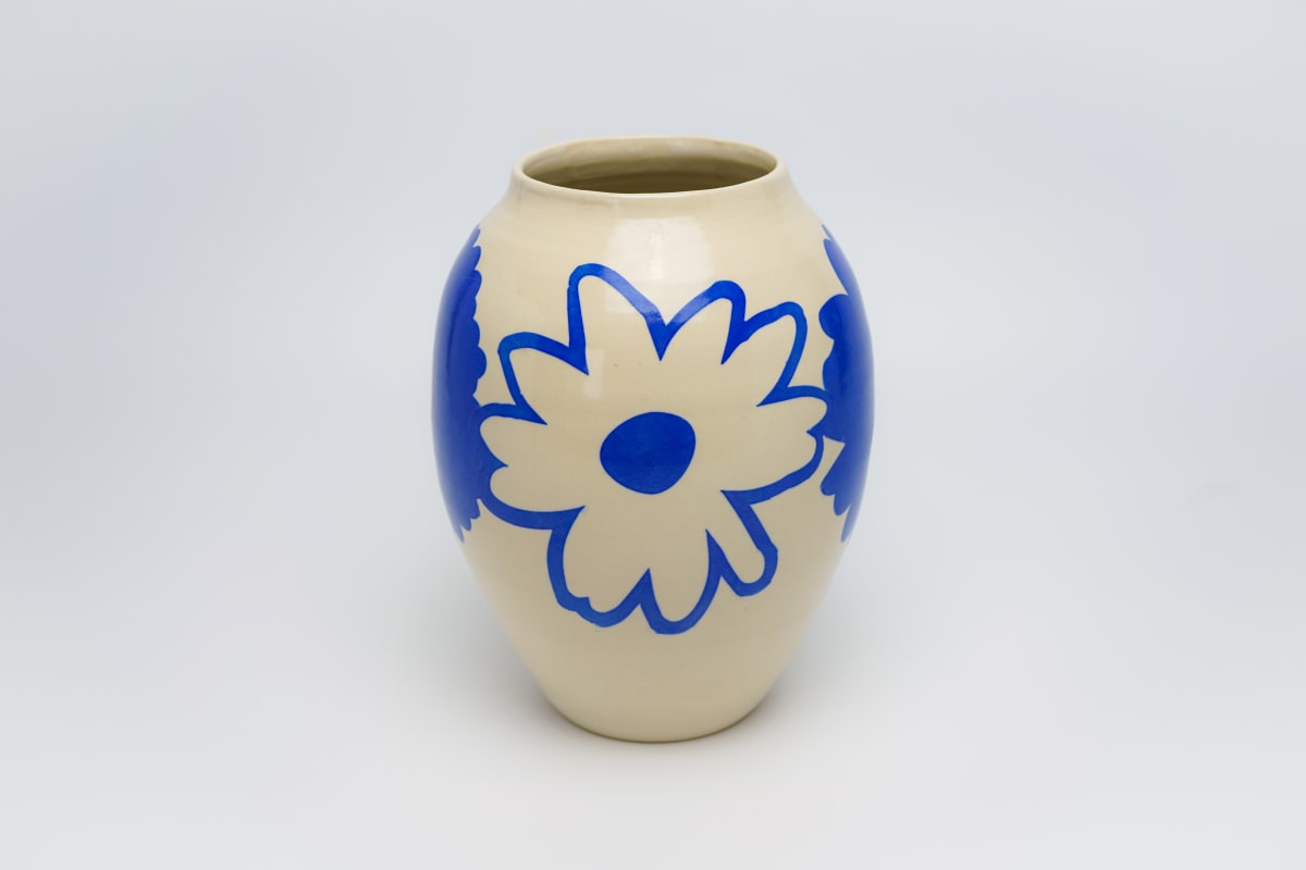 Sunflower Collage Vase by James Barela 