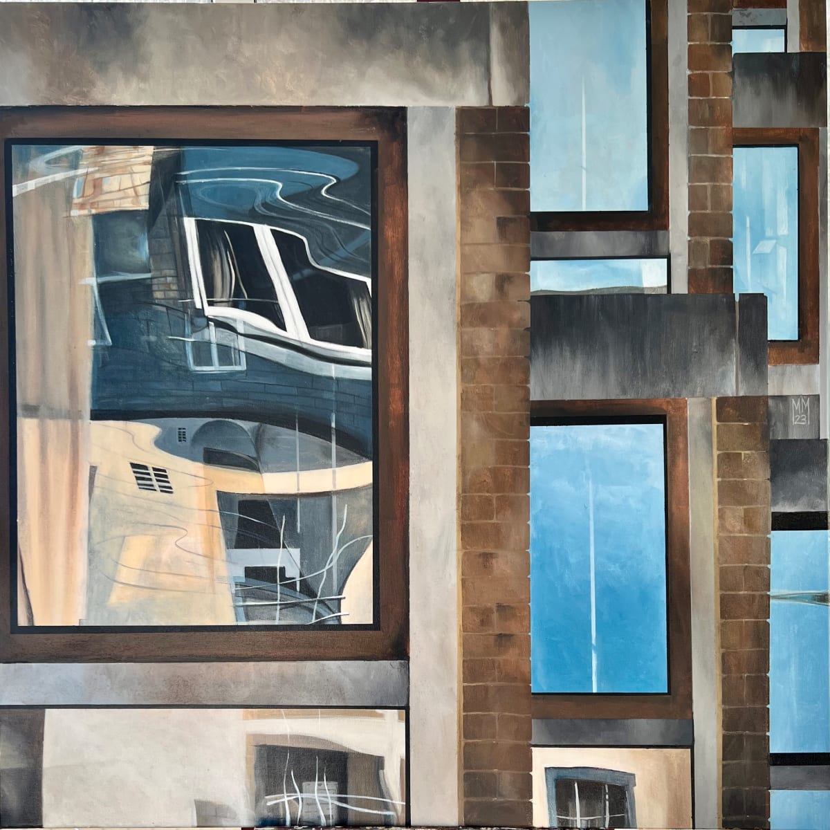 Counter-Composition (Tribute to Van Doesburg) by Michael Moore  Image: As a tribute Neoplasticism.