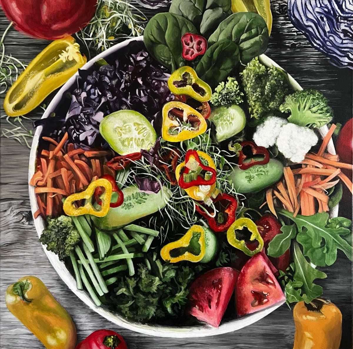 Salad Bowl I by Michael Moore  Image: A metaphor for multiculturalism 