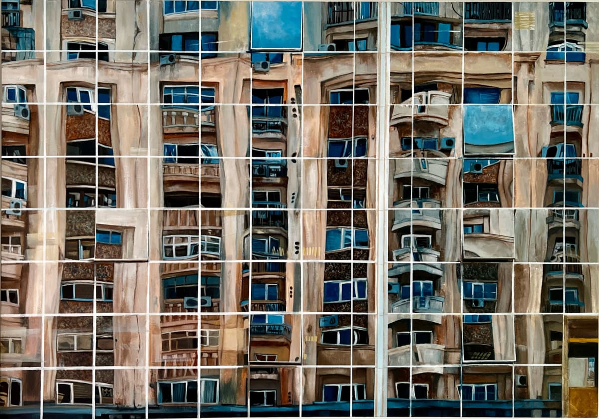 Six Open Windows by Michael Moore  Image: Yes, there are six open windows depicted I this painting 