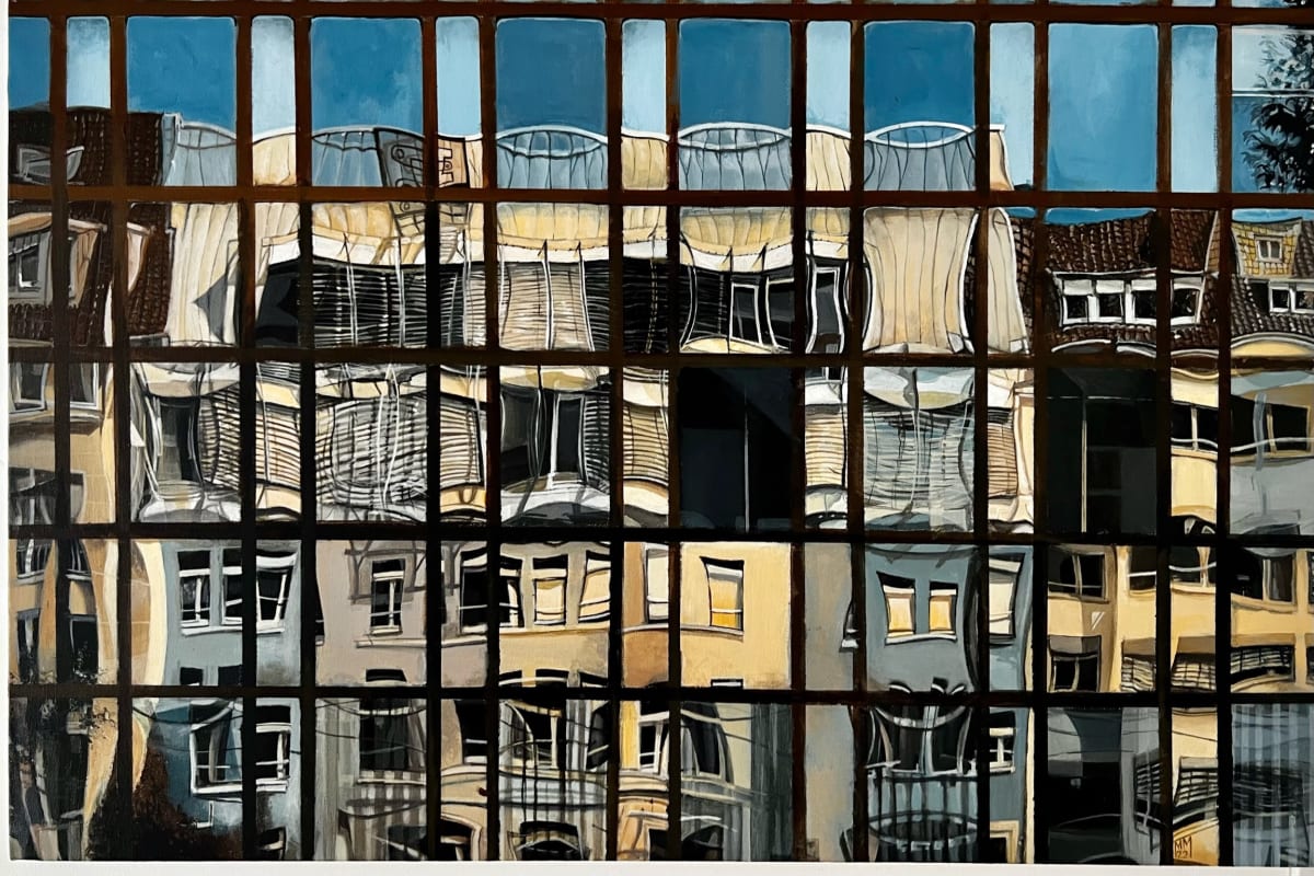 Piet Mondrian Loses his Mojo by Michael Moore  Image: The grids of Mondrian were similar to this facade