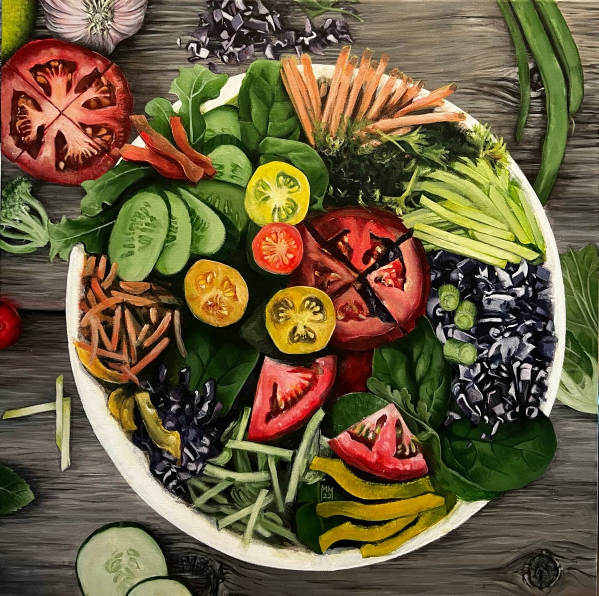 Salad Bowl II by Michael Moore  Image: A metaphor for multiculturalism 