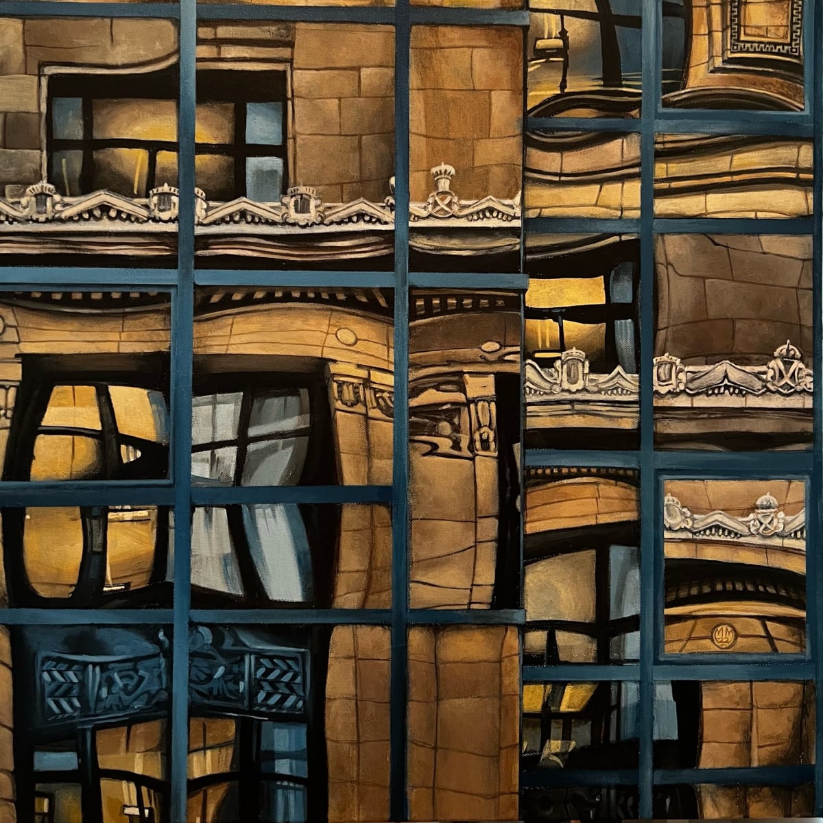 Autumn Evening in Glasgow by Michael Moore  Image: Old reflected in the new...