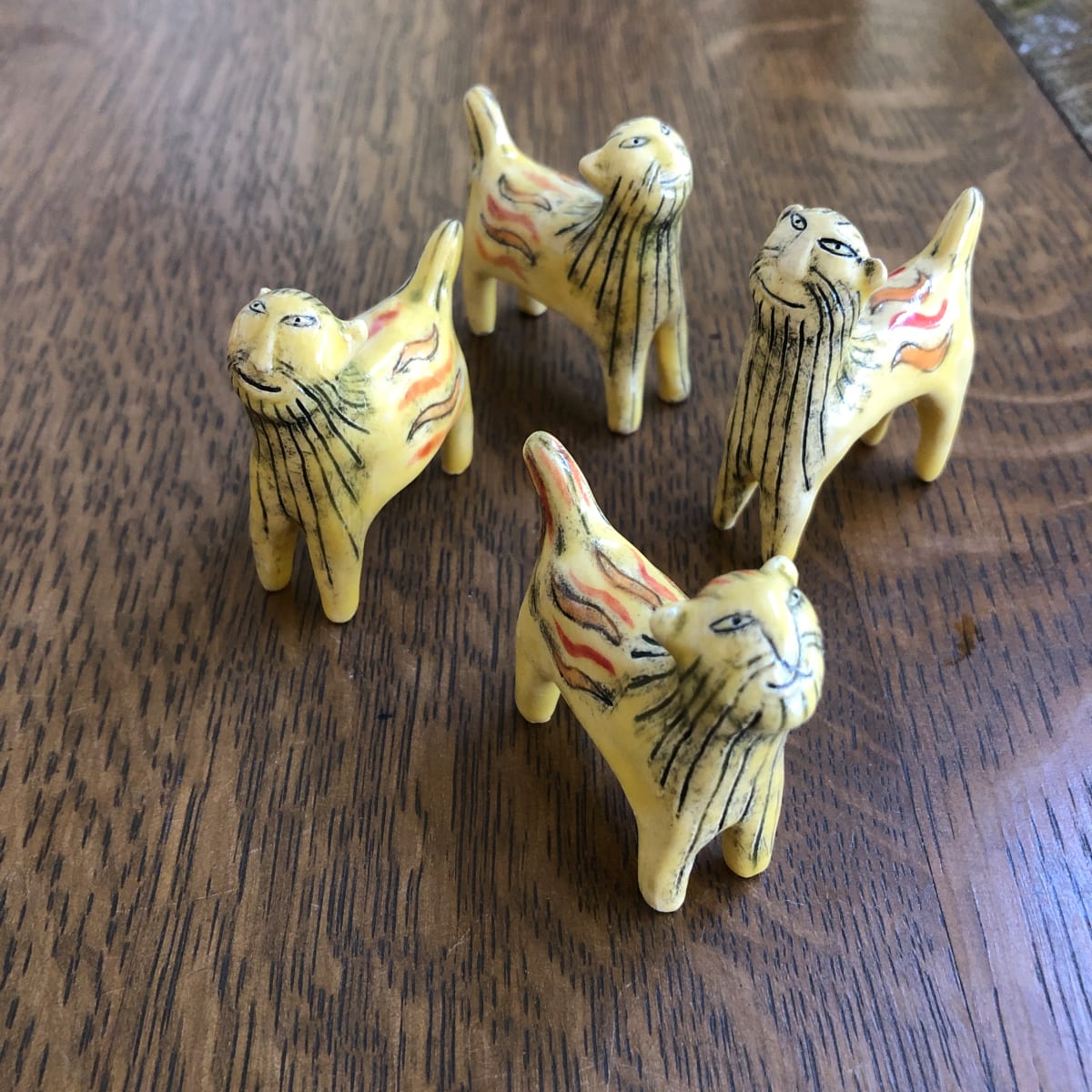 Fearsome teeny lions! available individually by Nell Eakin 