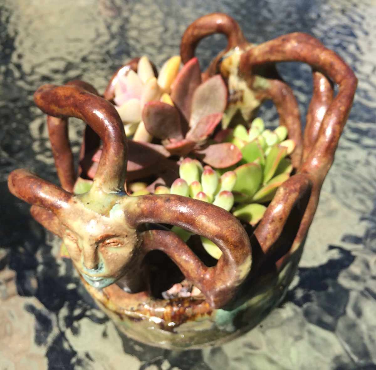 Rasta Double Medusa by Nell Eakin, Image 1.