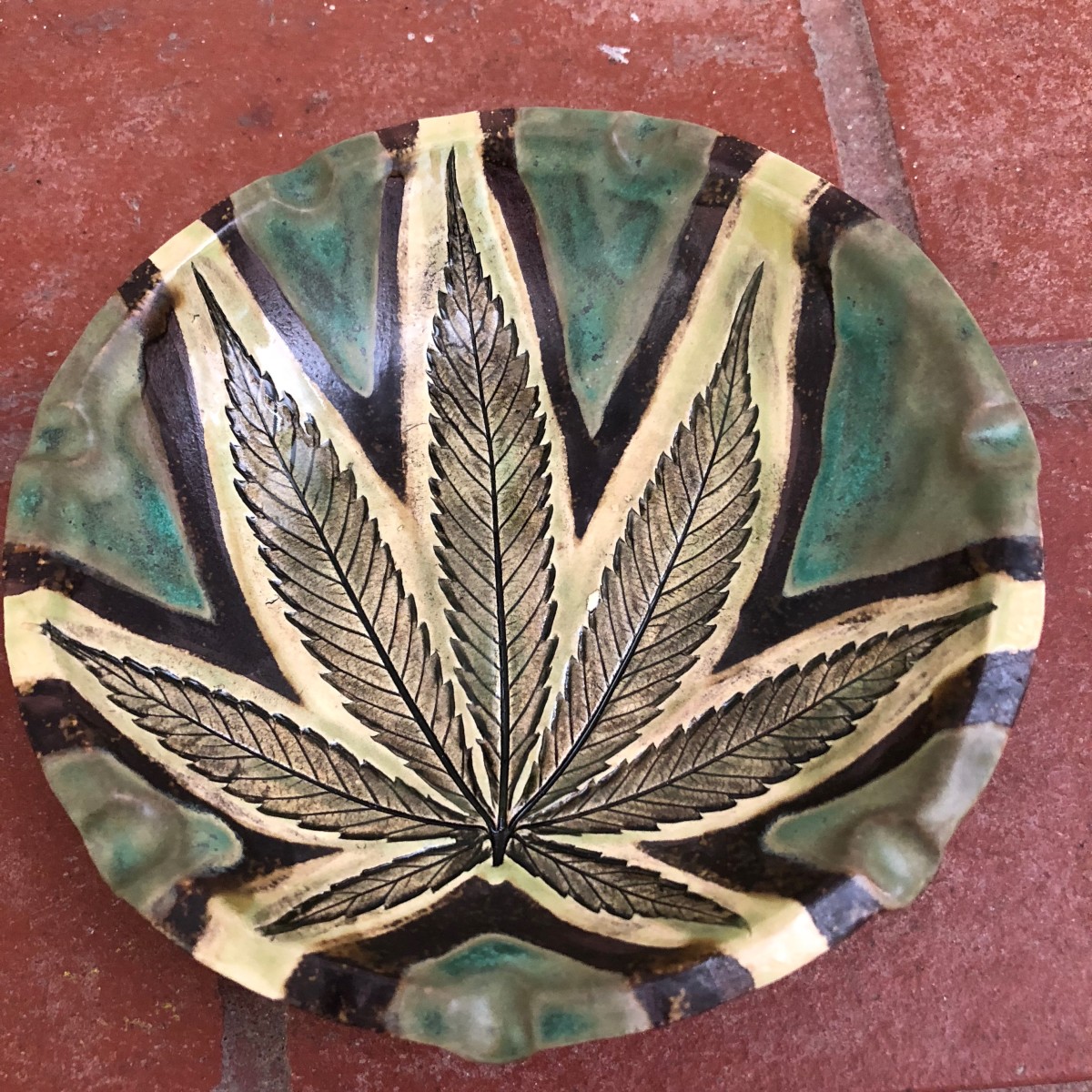 The Trail Blazer small tray by Nell Eakin 