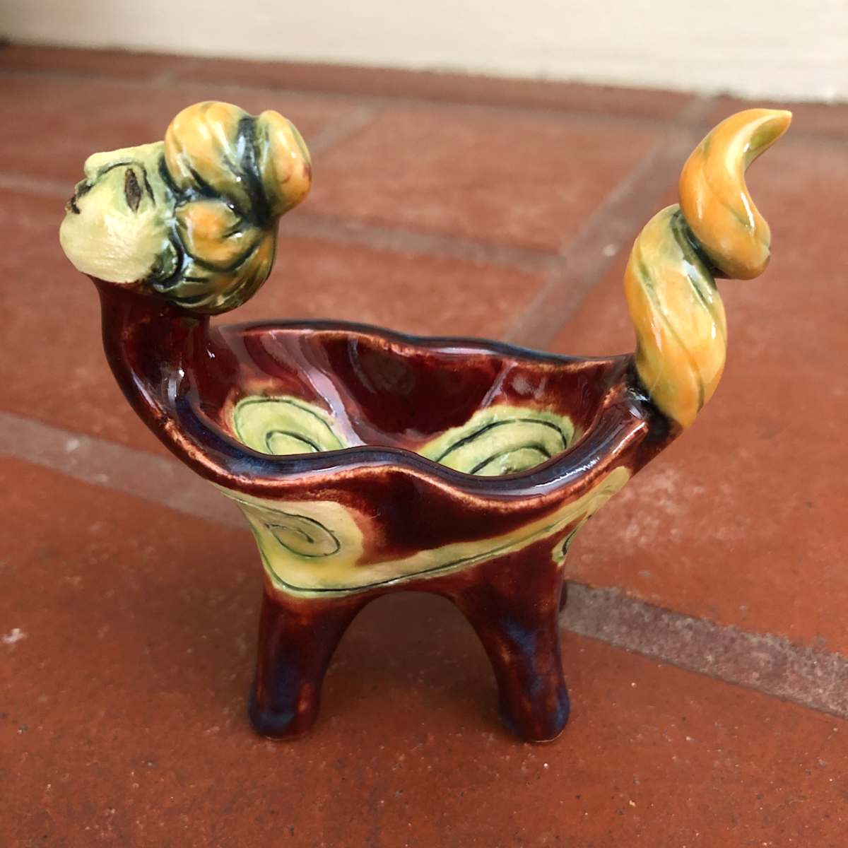 Thoughtful Wine Drunk Wish Dish by Nell Eakin, Image 4.