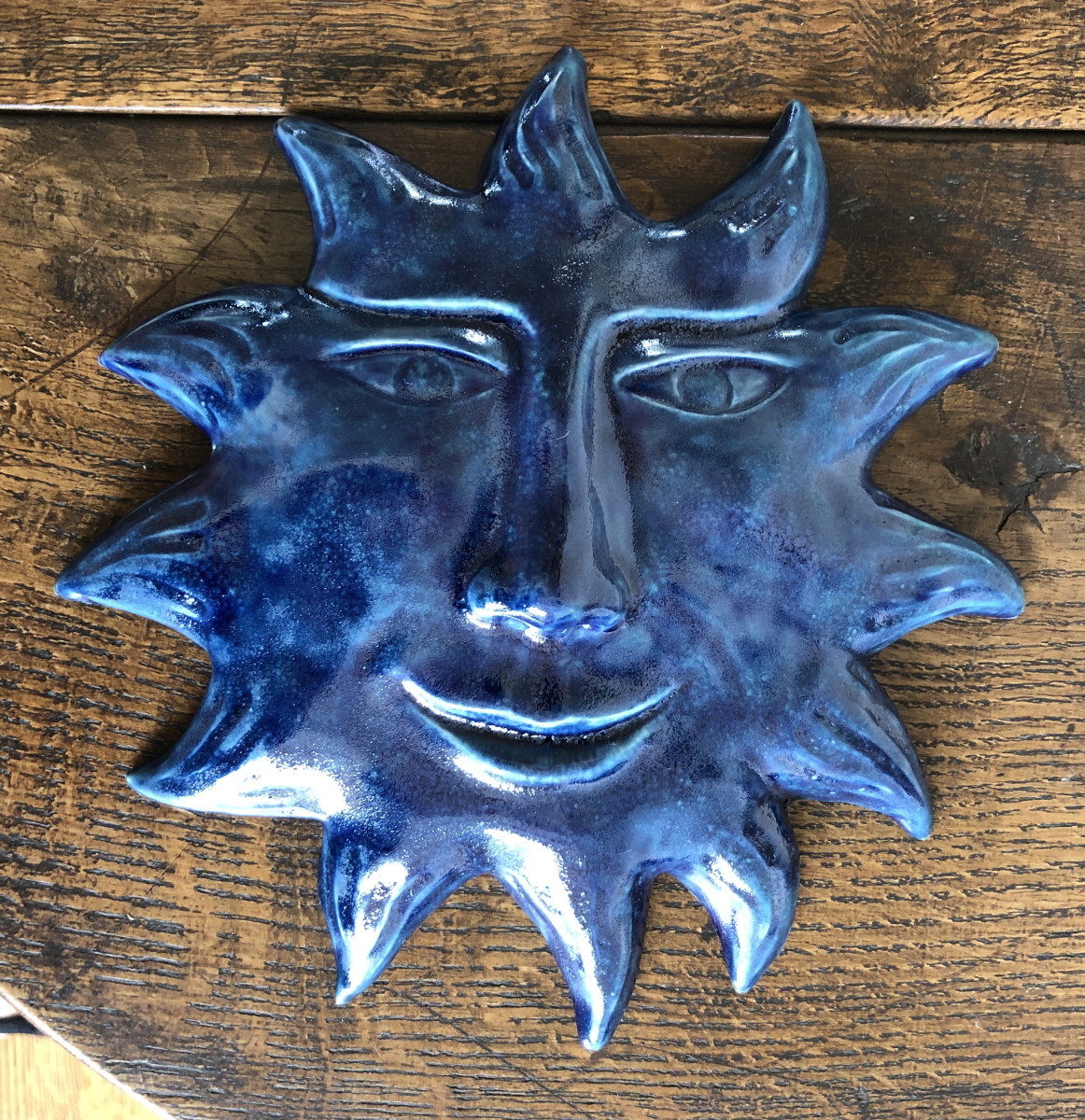 Ultra Blue Turquoise Glow Sun by Nell Eakin 