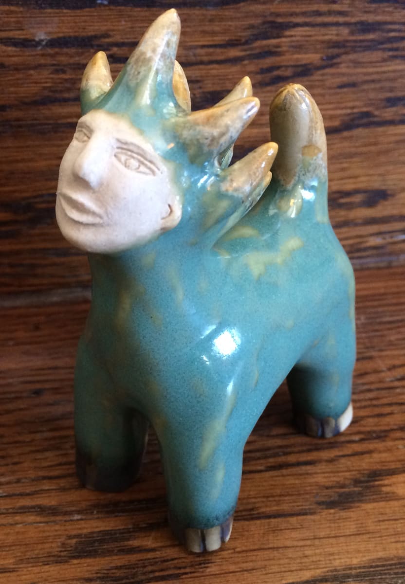 Angela the light blue mini multicorn by Nell Eakin, Image 2.