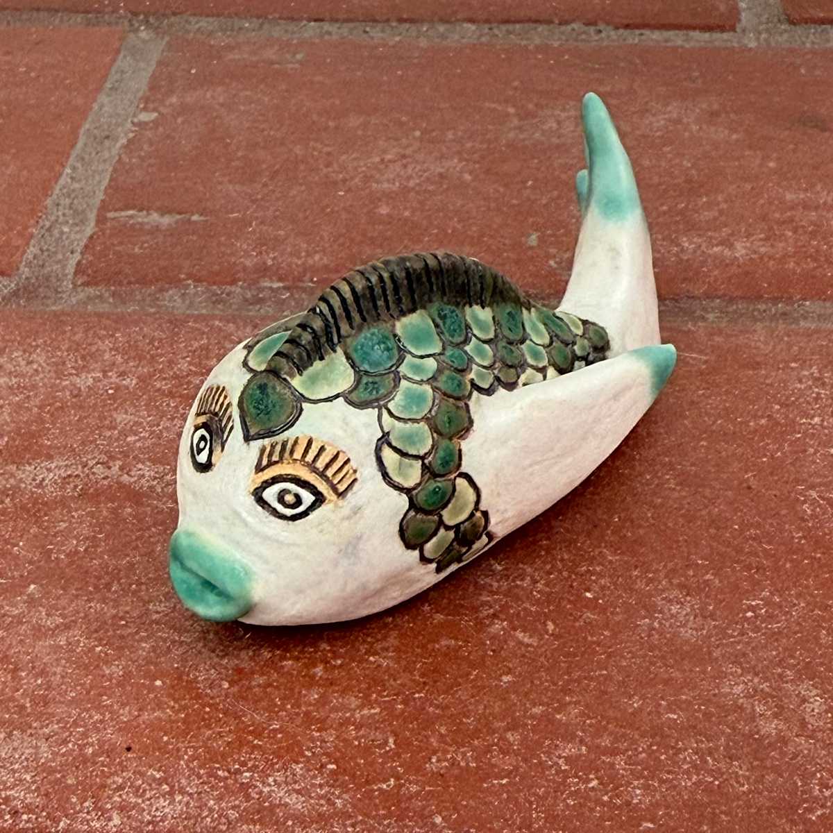 Teeny Turquoise Fish by Nell Eakin, Image 9.