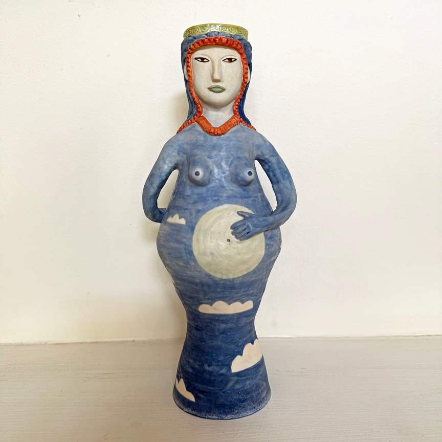 Cloud Goddess, a fertility vase by Nell Eakin, Image 3.