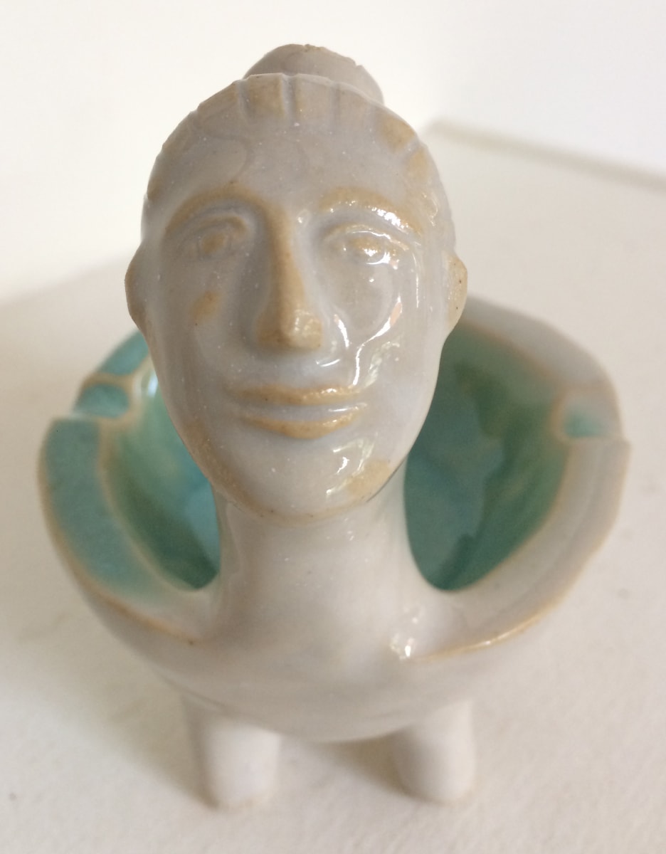 Two Flowers man bun tray by Nell Eakin, Image 2.