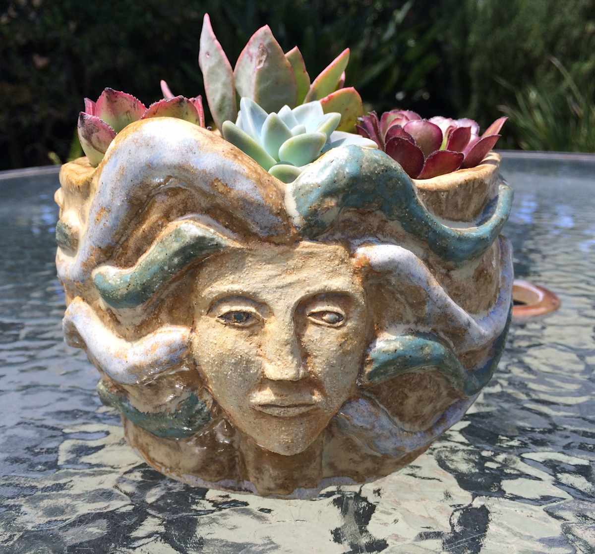 Double Medusa succulent pot  by Nell Eakin, Image 1.