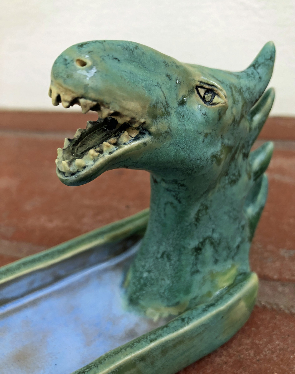 Dragon incense holder  by Nell Eakin 