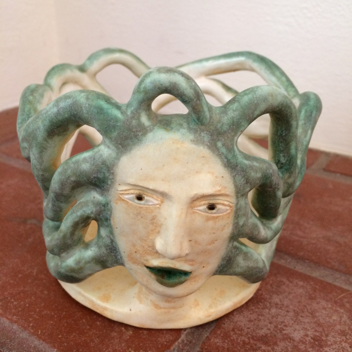 Sea Goddess candle holder by Nell Eakin 