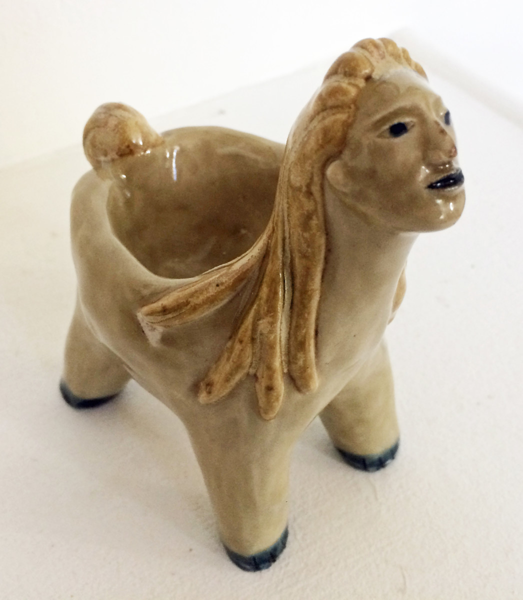 Gold lady box by Nell Eakin 