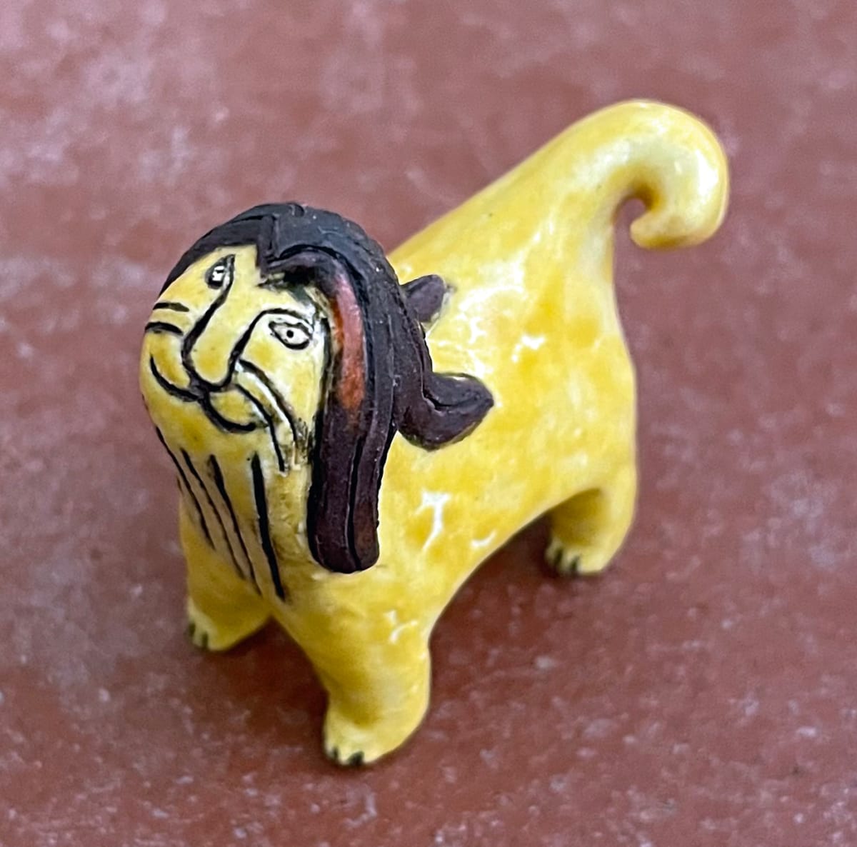 Leif, a lion teenie by Nell Eakin 