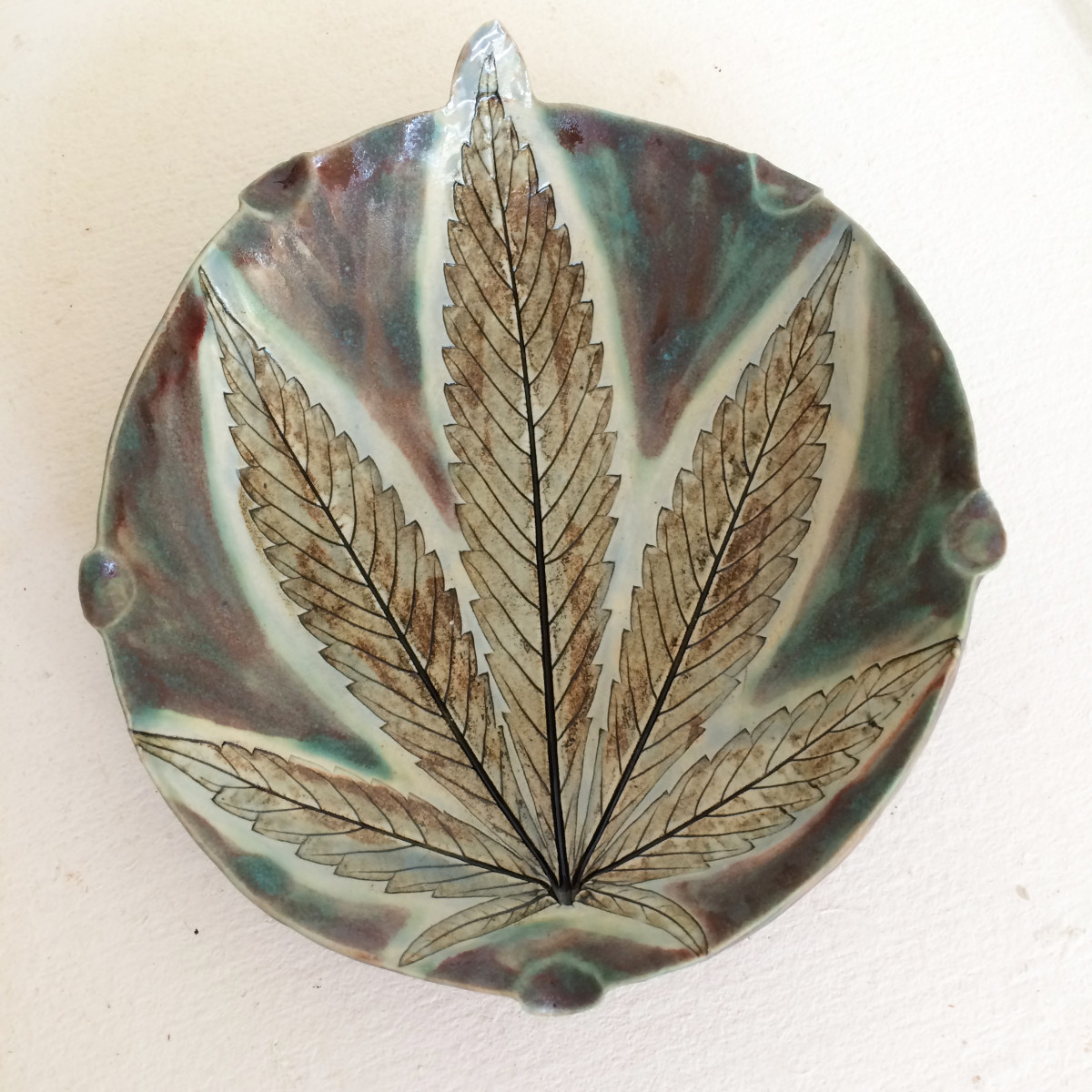 Outrageous small tray by Nell Eakin 