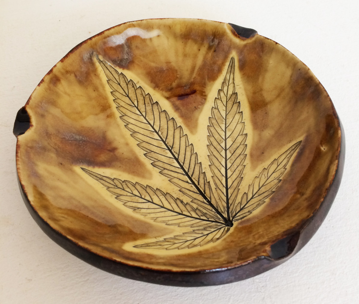 Warm Honey  ~ Single leaf Impression tray by Nell Eakin 
