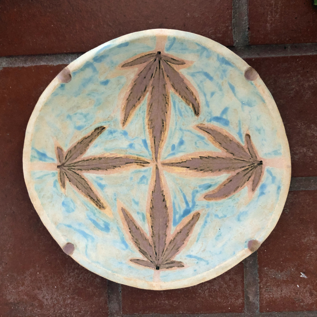 The Slightly Cloudy 4 leaf impression tray by Nell Eakin, Image 1.