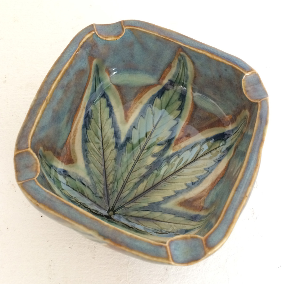 Rainbow Pride leaf impression box by Nell Eakin 