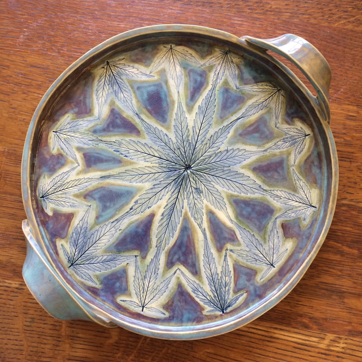 Splendora the tray with handles by Nell Eakin, Image 1.