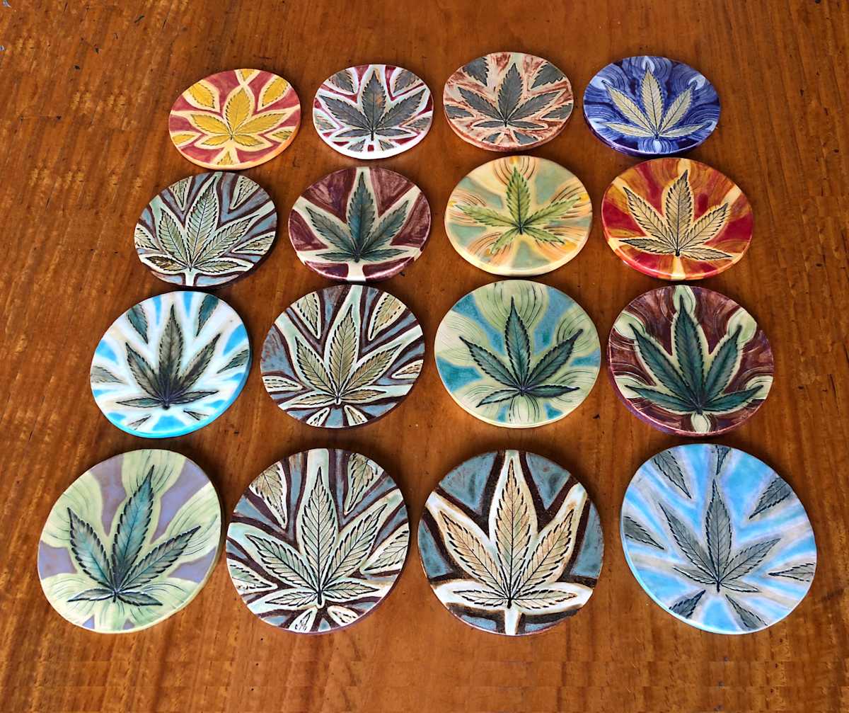 Trail Blazer, and other coasters by Nell Eakin, Image 1.