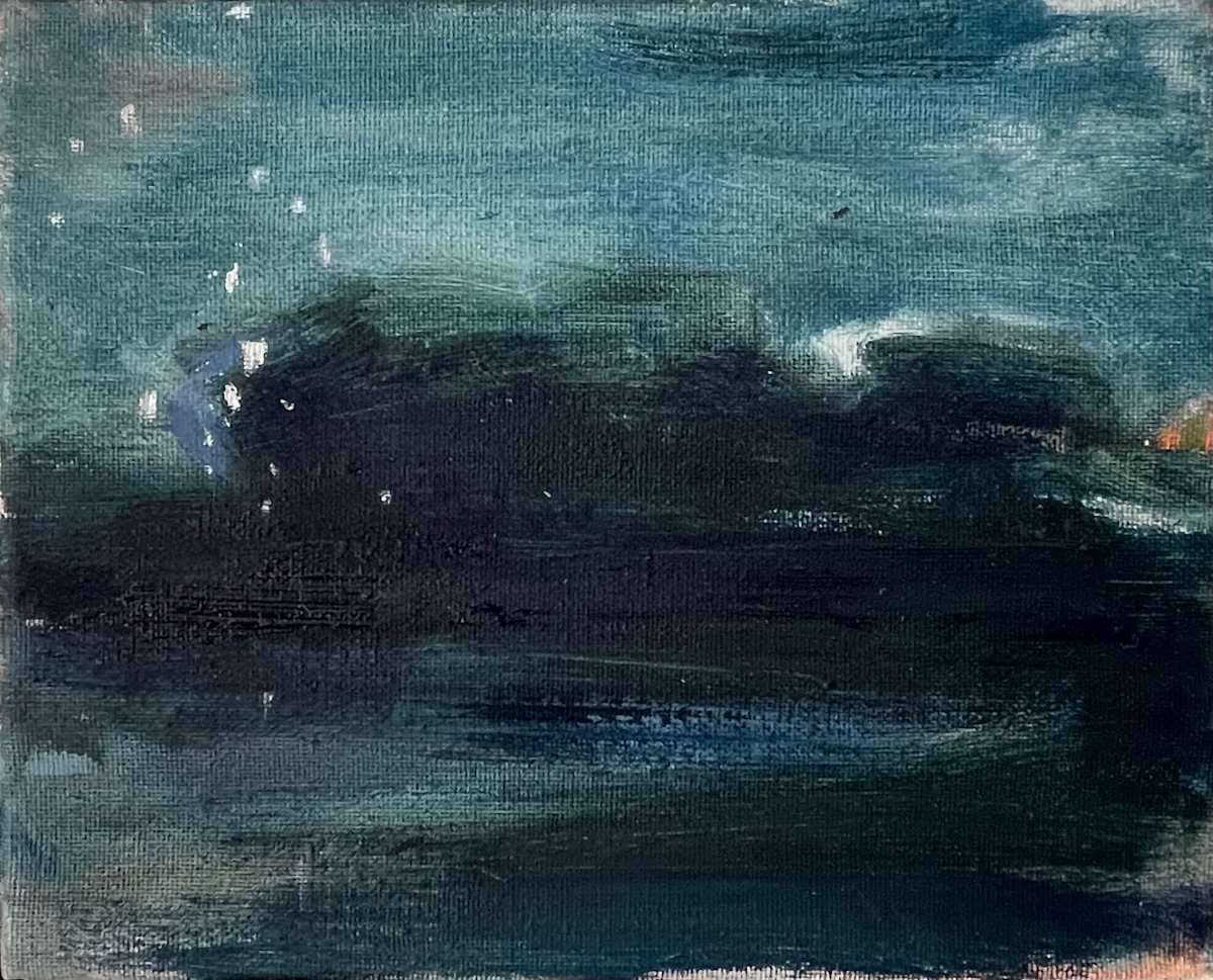 Dark Night 2 with Fireflies by Helen Grimm, Image 1.