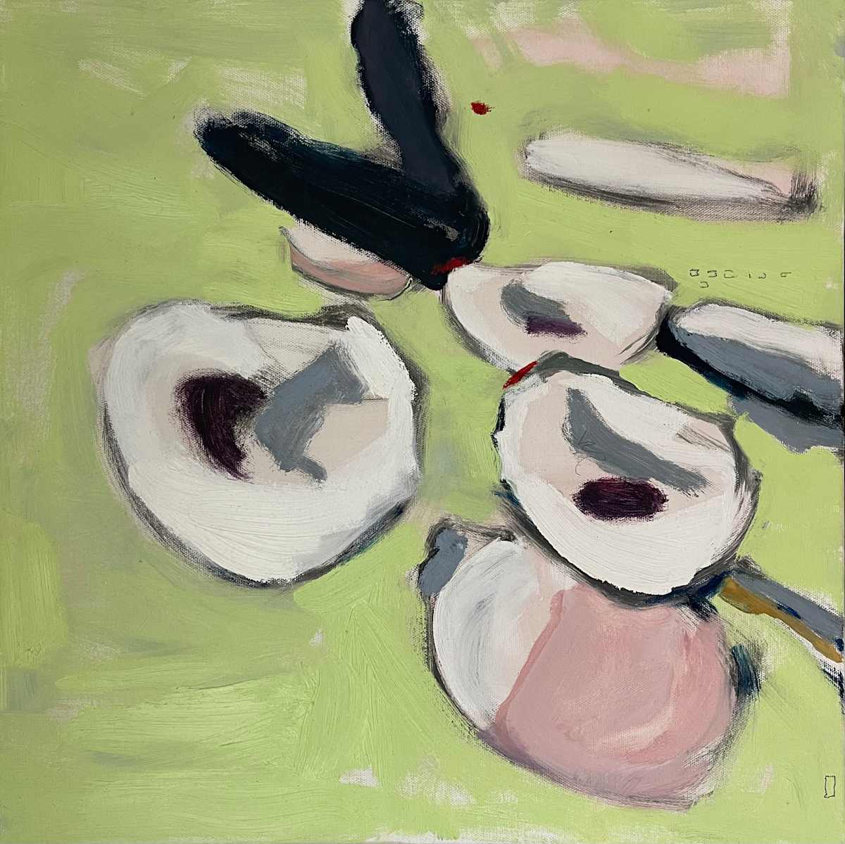 Yellow Oysters 2 by Helen Grimm 