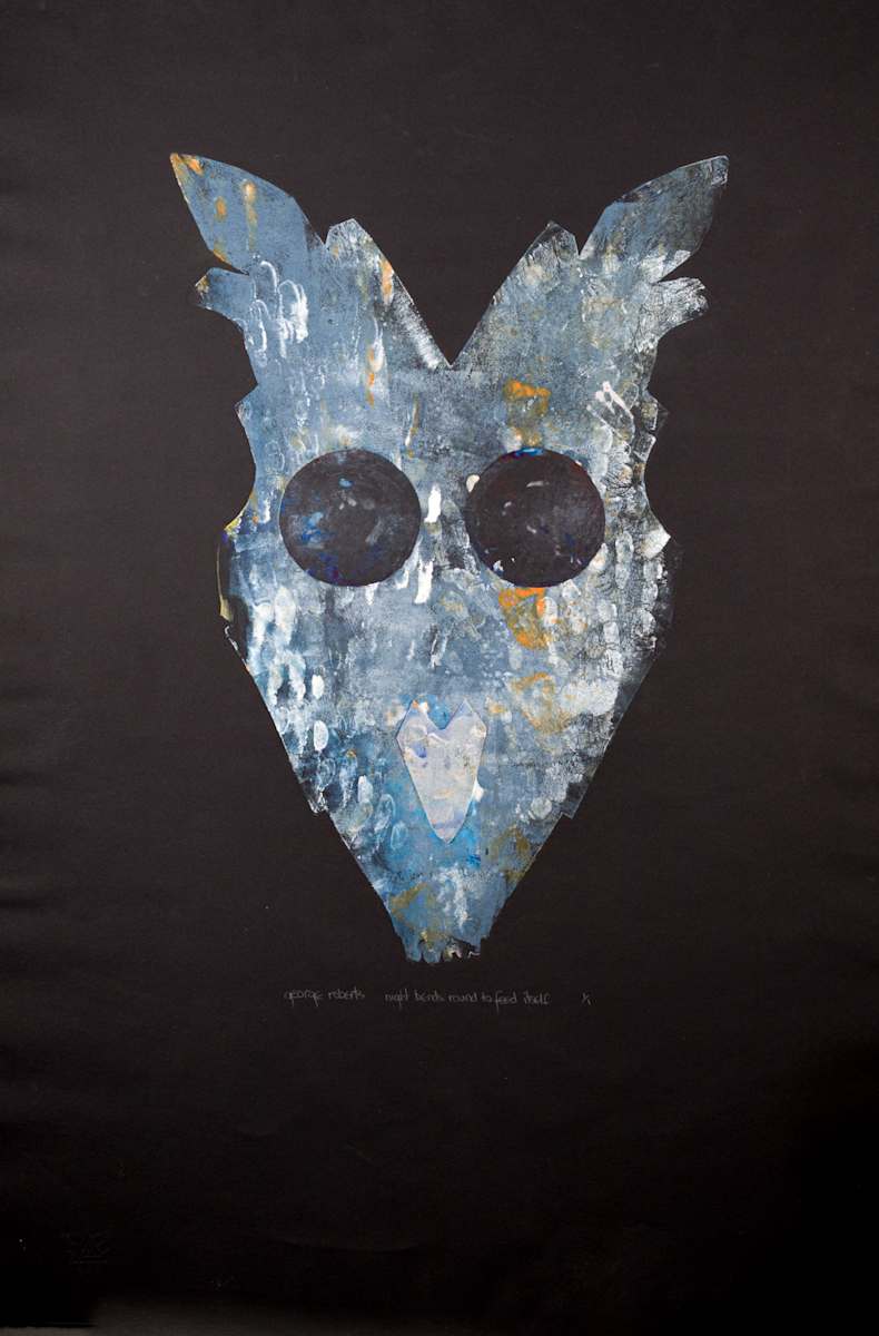 night bends round to feed iself by George Roberts 