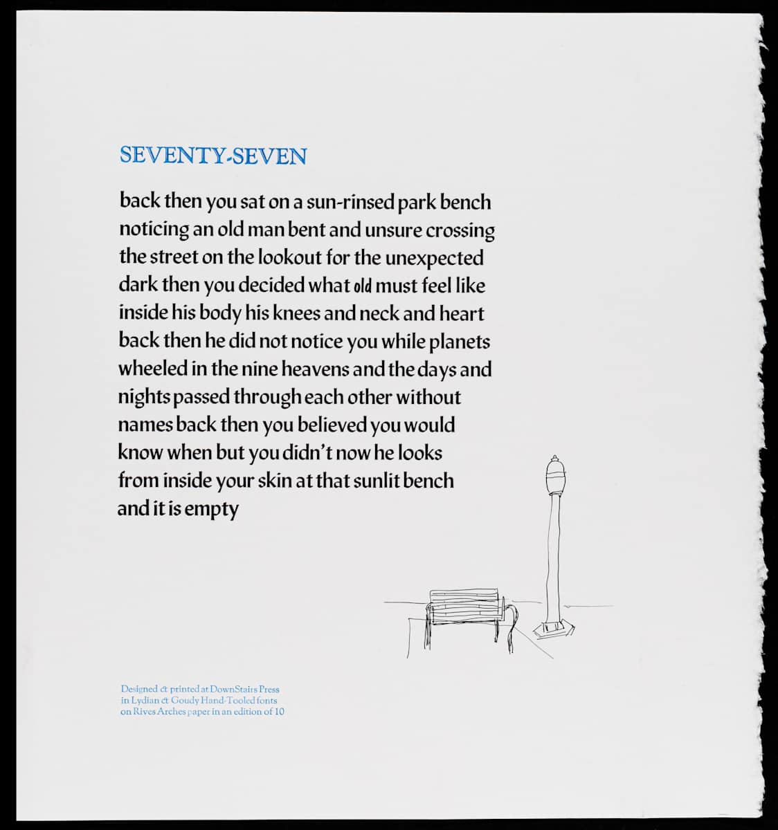 Seventy-Seven by George Roberts  Image: Thoughts on entering my my seventy-eighth year...a poem