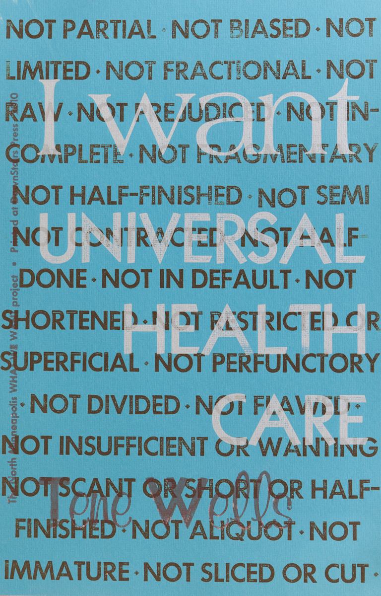 WHAT WE WANT: TENE WELLS by George Roberts, Image 1.