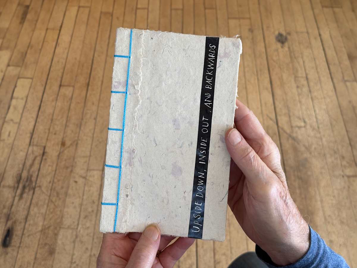 UPSIDE DOWN INSIDE OUT AND BACKWARDS by George Roberts  Image: The notion mistakes offer an interesting path to  learning something new, something unexpected, to gain new insight, inspired this little book.