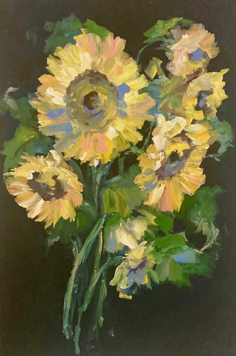 Midnight Sunflowers by Amy B. Carroll 